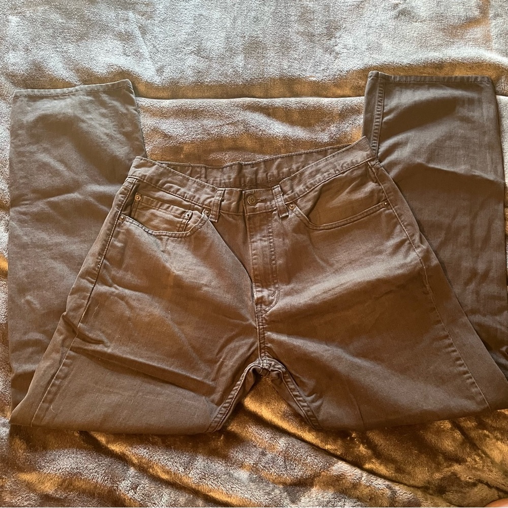 Levi's 505 Mens 34x32 Regular Straight Fit Denim Jeans Black